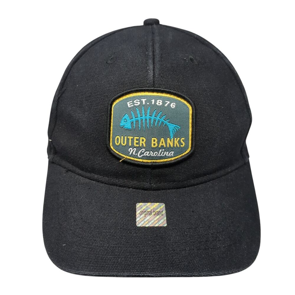 Est. 1876 Outer Banks N. Carolina Baseball Cap Black OS Adjustable Lucky 7 USA